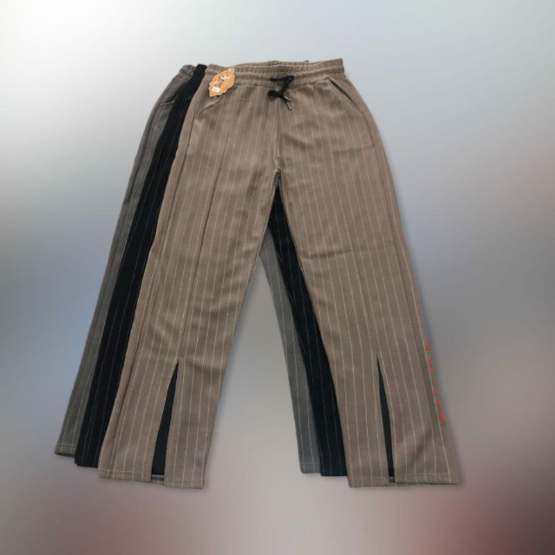 CELANA WANITA ZAHRA KAKI BELAH IMPORT