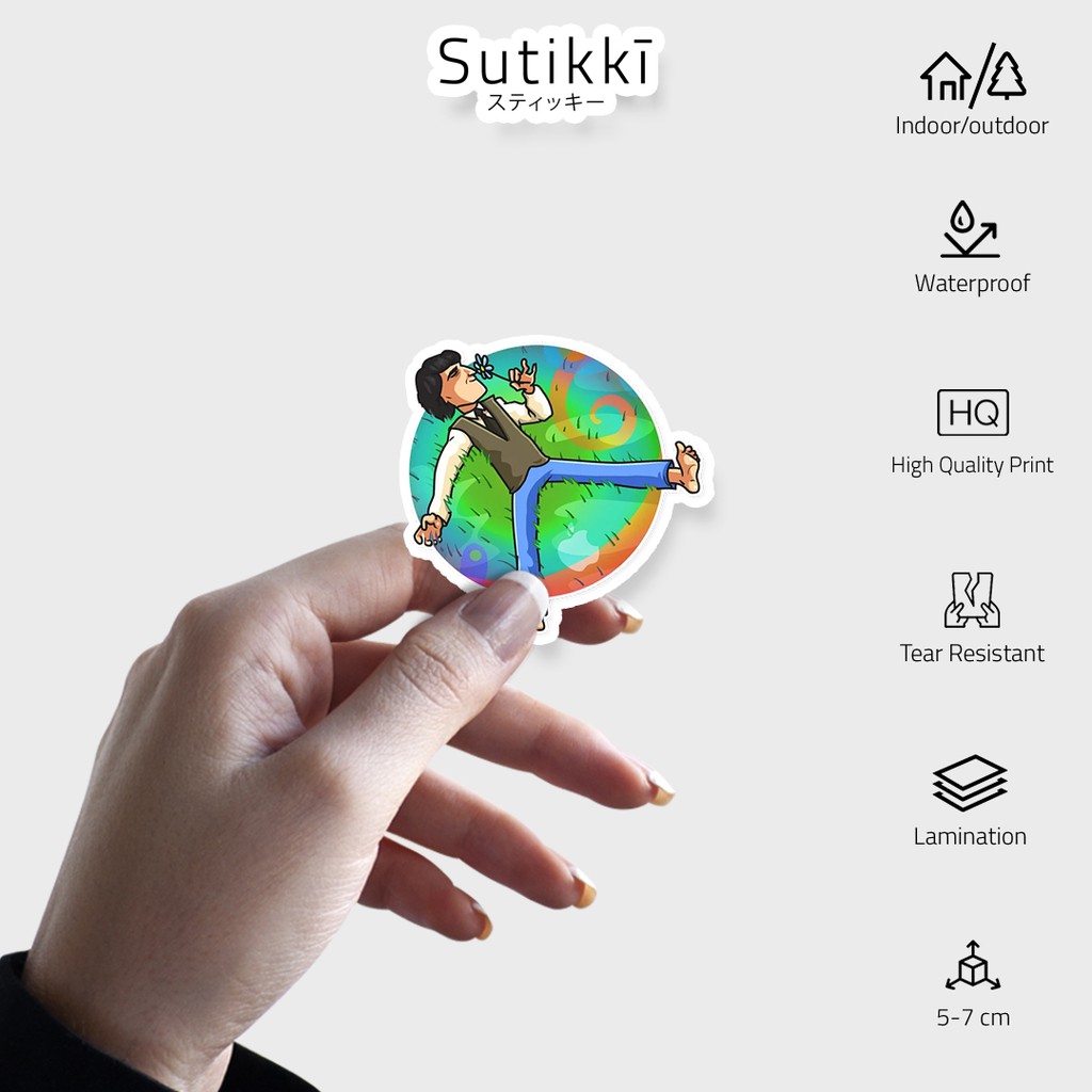 Sutikki | Sticker Pack Steve Jobs Apple Job Founder Bill Gates Stiker Laptop Vinyl Tumbler Sepeda