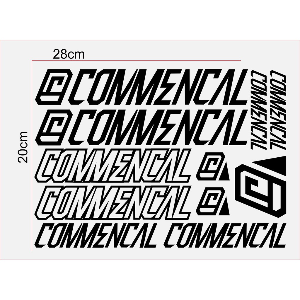sticker cutting sepeda commencal/cutting sticker/sticker sepeda