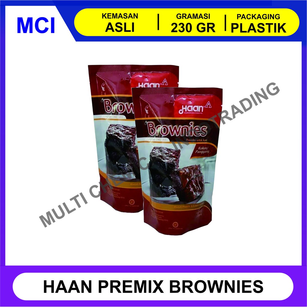 

HAAN BROWNIES POUCH 230 GR / HAAN INSTANT CAKE MIX / PREMIX BROWNIES