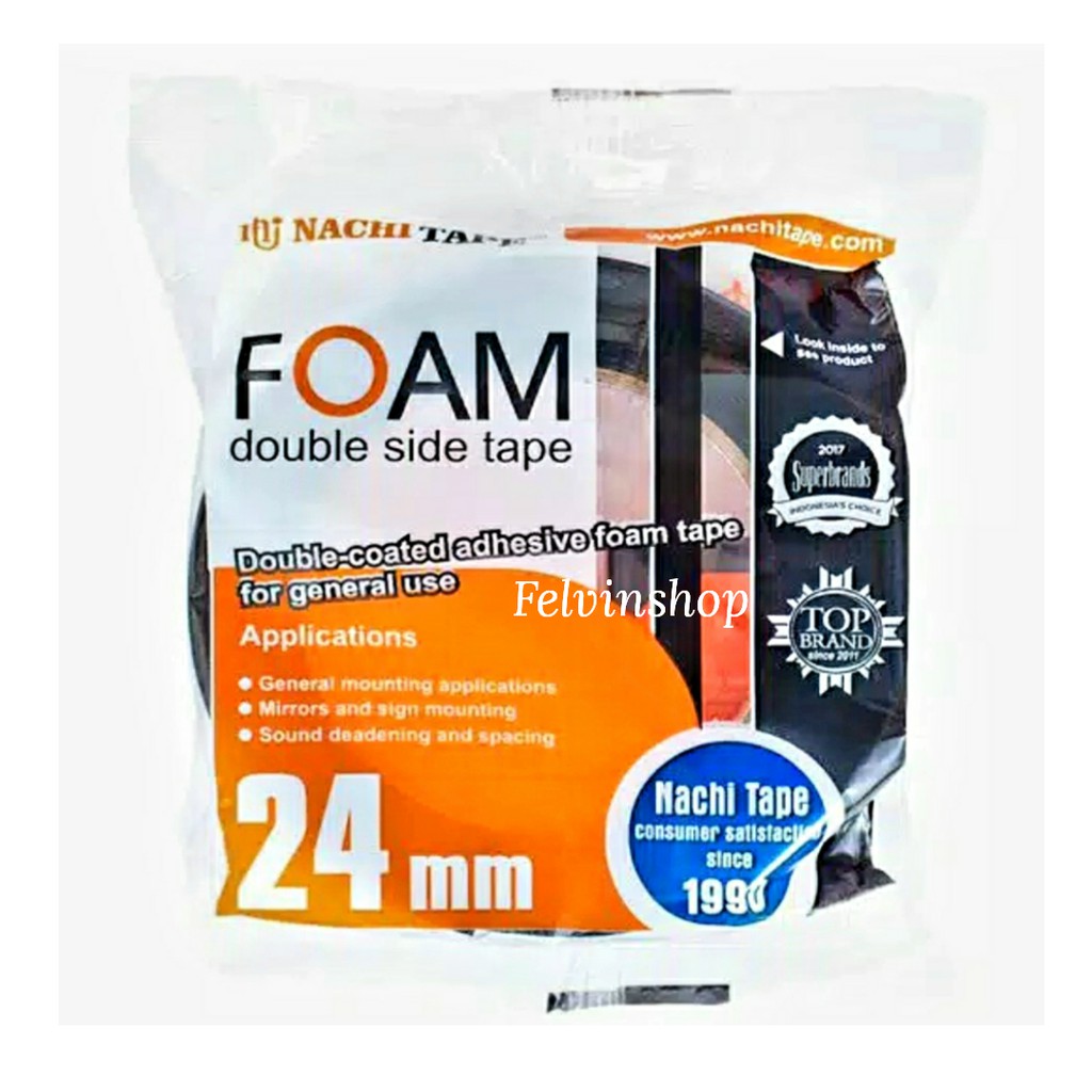 

Double tape Foam / isolasi bolak balik gabus merk NACHI
