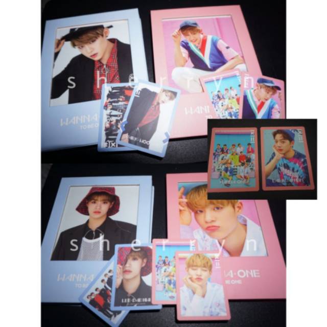 ALBUM WANNA ONE TO BE ONE PINK / BLUE | WOOJIN SET DAEHWI SET GUANLIN