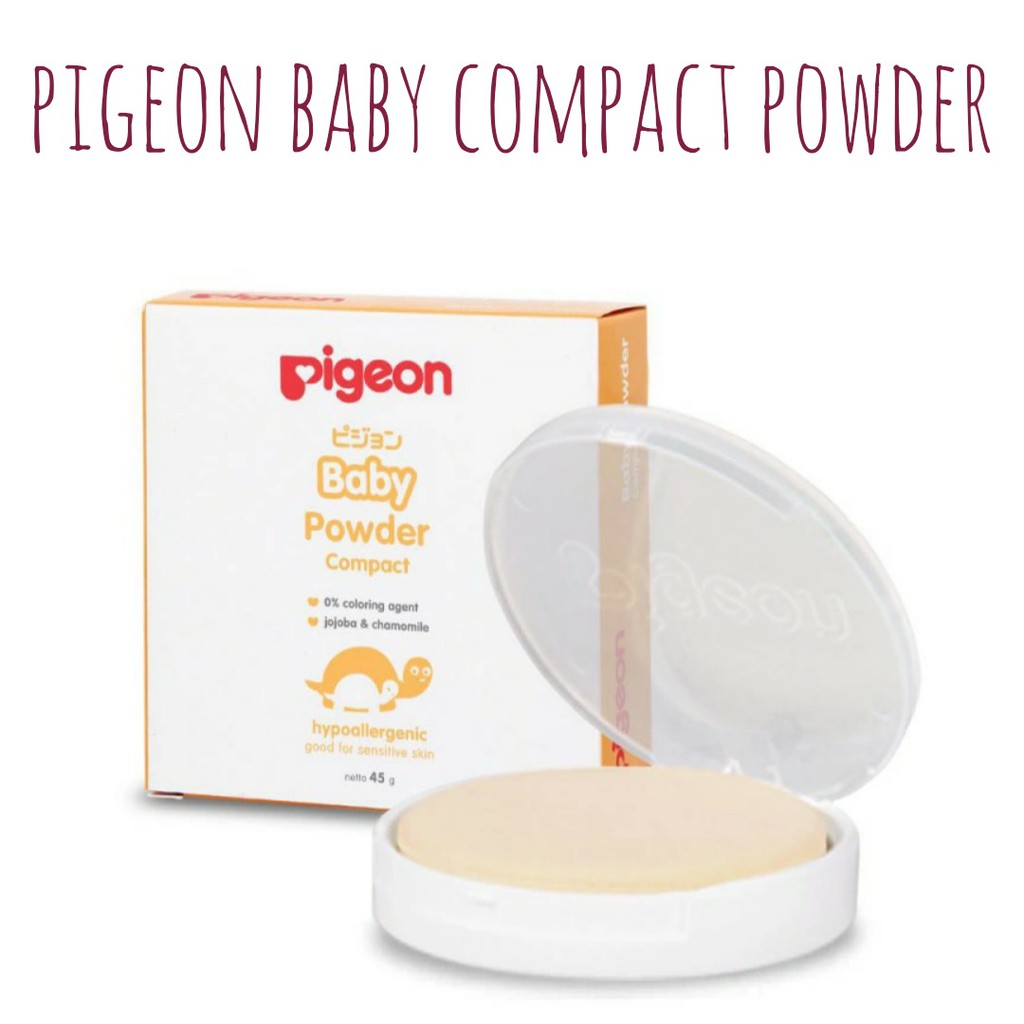 Pigeon / Bambi Baby Powder Compact | Refill Chamomile 45gr 45 gr 40gr 40 gr White - Bedak Padat Bayi Kulit Normal - Sensitif