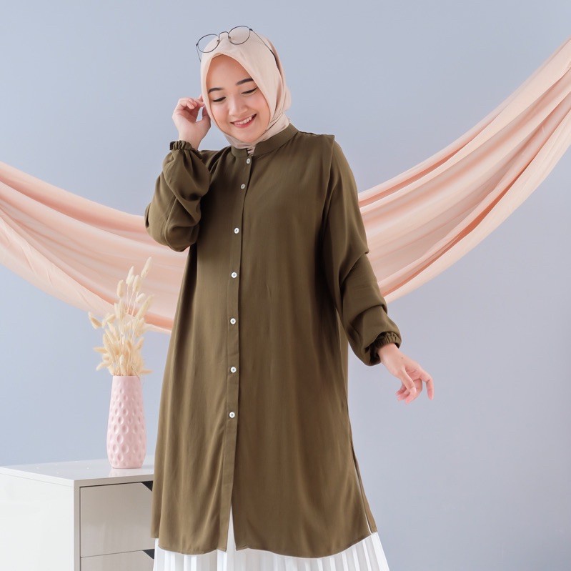 BAJU ATASAN WANITA TERBARU / TUNIK ATASAN WANITA CRINKLE / ATASAN  WANITA CRINCLE / LONG TUNIK CRINKEL / ATASAN WANITA MUSLIMAH / LONG TUNIK WANITA