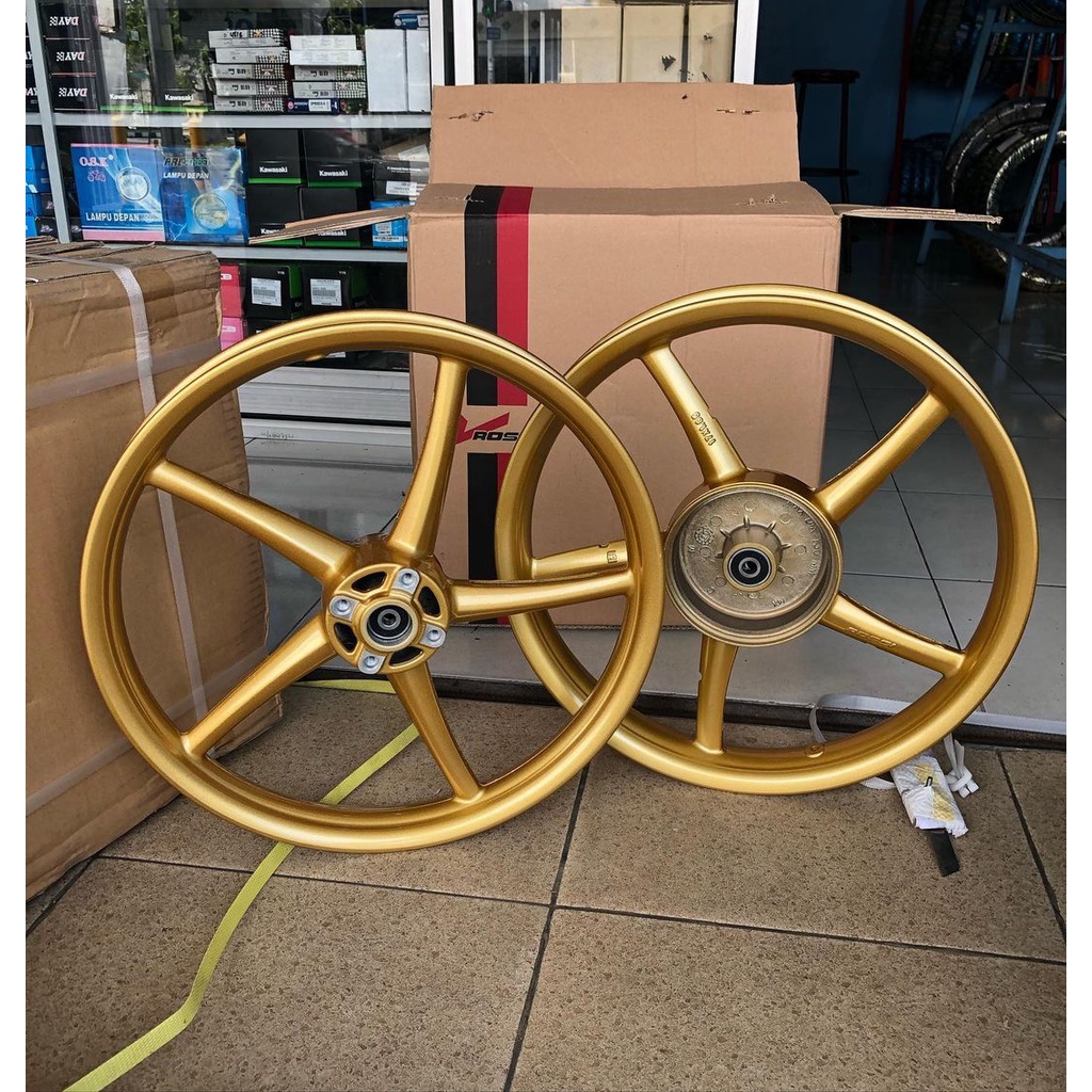 READY VELG ROSSI COPY RCB GOLD 160 185 RING 17 JUPITER FIZR VEGA RX KING ORIGINAL