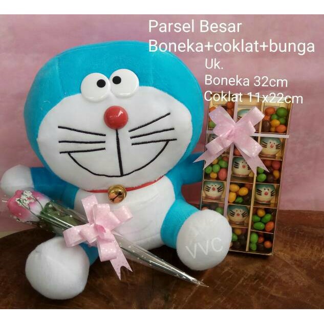 

Promo Parsel boneka doraemon besar coklat bunga kado valentine by LARVA