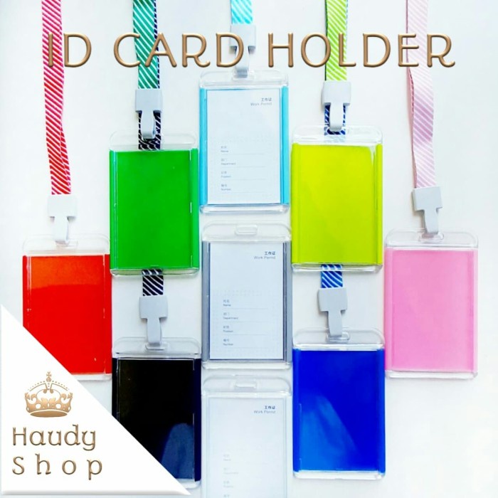 

Eklusif Id Card Holder Acrylic/ Name Tag Acrylic / Gantungan Nama Gilaa!!!