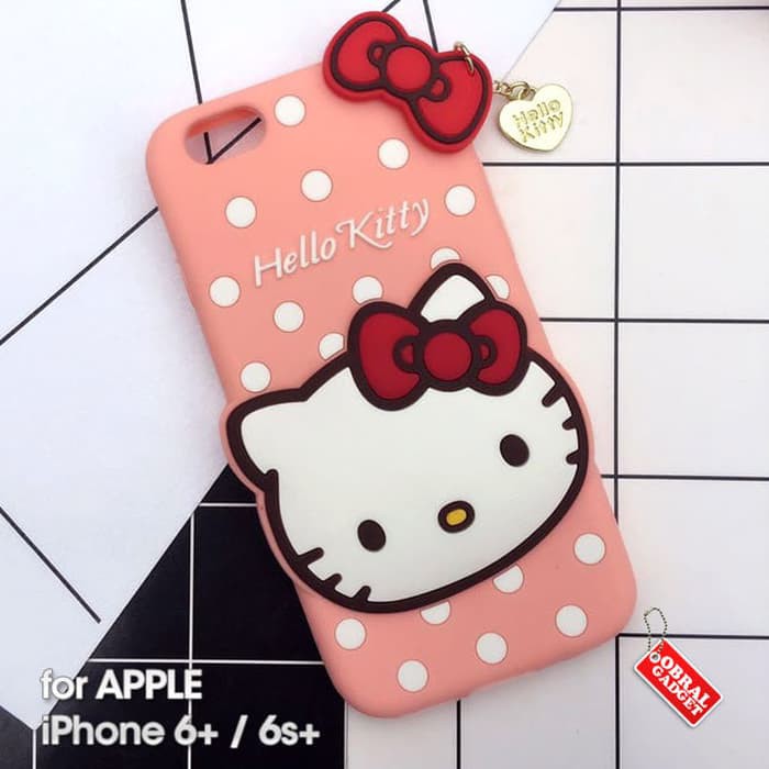 Hello Kitty Silicon Soft Case Apple iPhone 6+ 6s+ 6 6s Plus Silikon