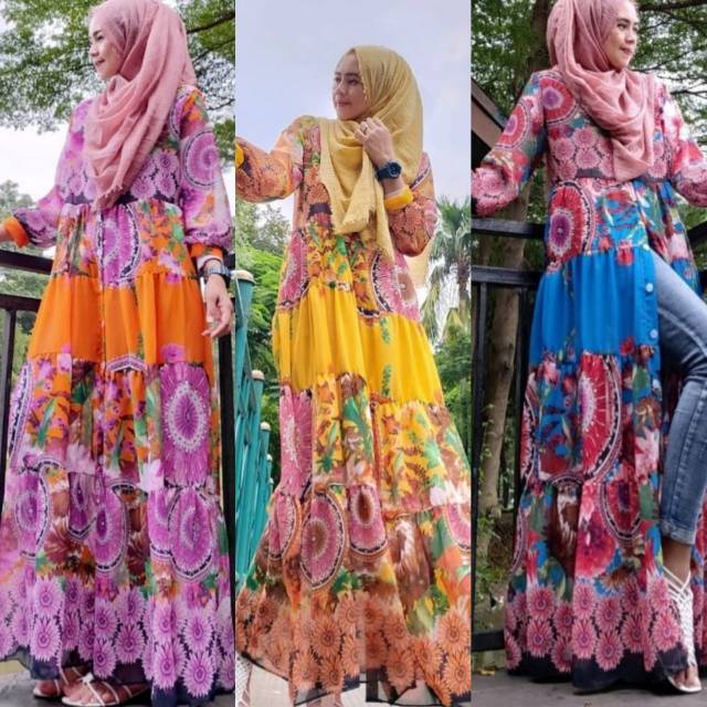 Ready Maxi dress bhn ceruty
