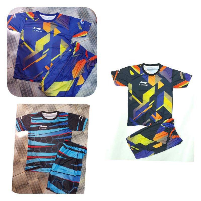 setelan anak baju badminton murah premium lining