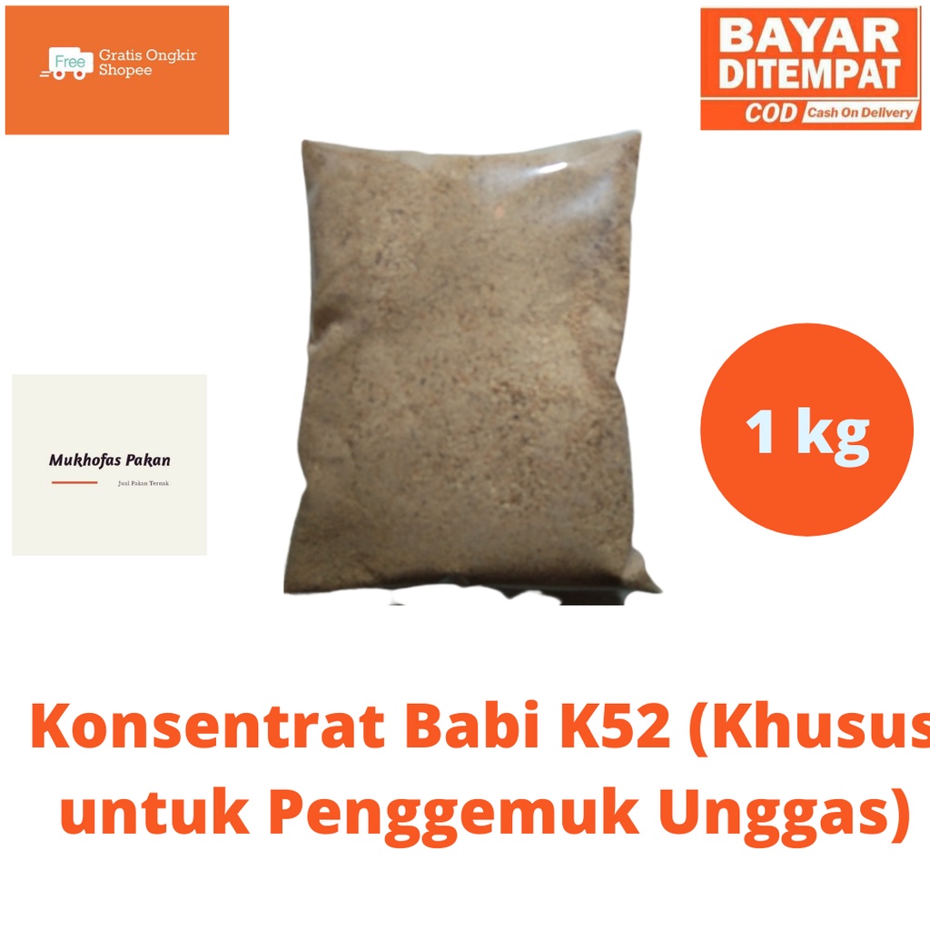 Konsentrat Babi K52 Konsentrat Penggemuk Unggas - Ayam - Itik - Bebek