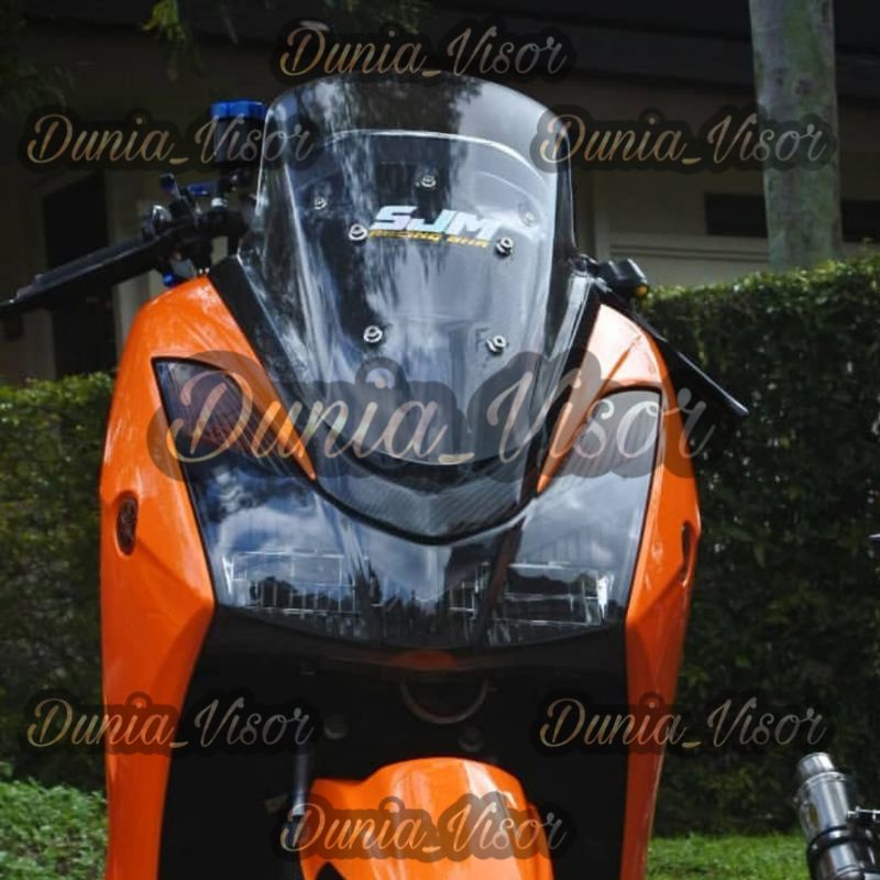WINDSHIELD yamaha lexi new standard Thailand bening . Visor lexi standar Bening Thailand tebal 4mm