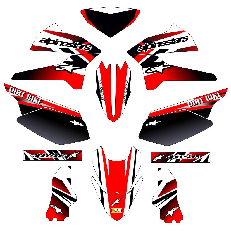 Decal Sticker KLX 250CC Old