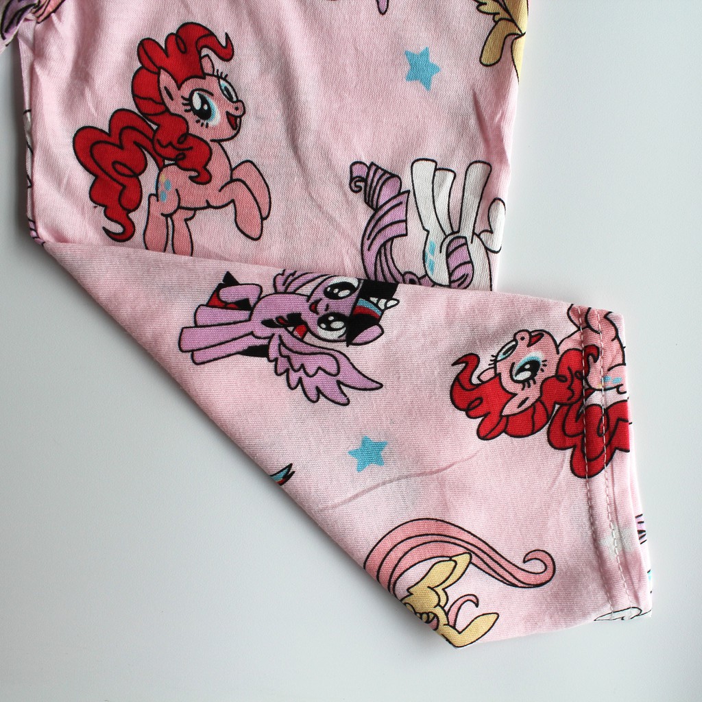 Piyama anak bahan katun import Piyama anak tangan pendek murah Baju tidur anak gambar unicorn lucu