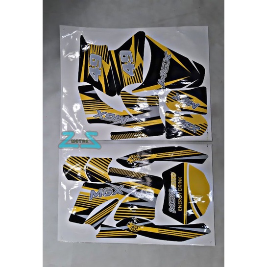 Stiker Decal Mini Trail - Stiker MGX Mini Motor Type D7-05 -2 Tak 49c  lenka pc moto sk rxf Mesin Ta