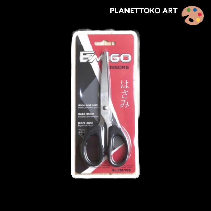 

Gunting Emigo Tanggung Ukuran 6 Inch 16 cm Tajam Alat Pemotong Segala Scissor Tajam Serbaguna
