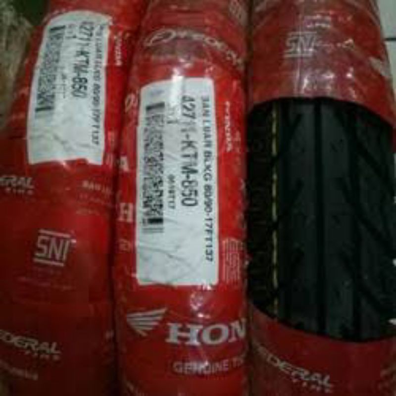 Ban Luar belakang 42711-KTM-850 Federal AHM 80/90 Ring 17 Supra X 100 FI 125 DD Injeksi FI KYZ