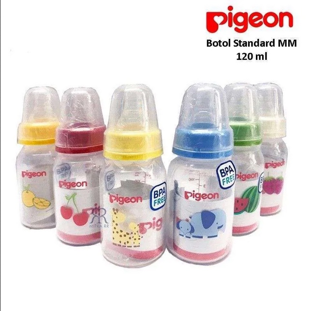 BOSU15 BOTOL SUSU PIGEON STANDARD PERISTALTIC NIPPLE 120 ML