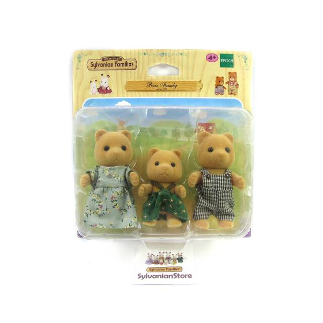 Bear Family ( Rare ) - Sylvanian Families Original