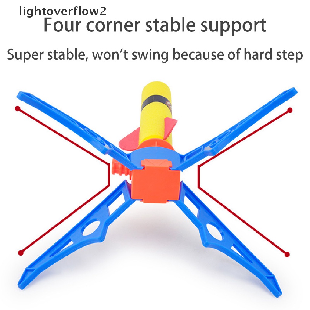 (lightoverflow2) Mainan Peluncur Roket Pop Up Bahan Busa Untuk Anak