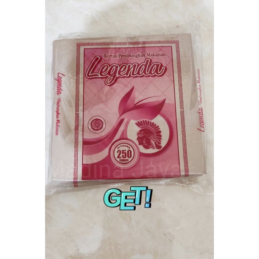 

kertas nasi coklat bungkus isi 250 lembar, Legenda