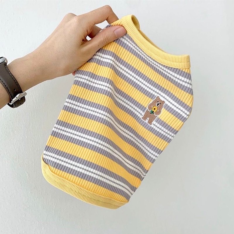 BEBOO Bear Korea Stripe Tee