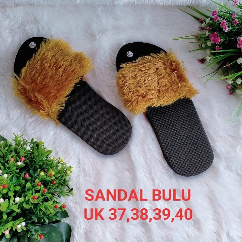 Sandal spin kokop bulu rasfur new