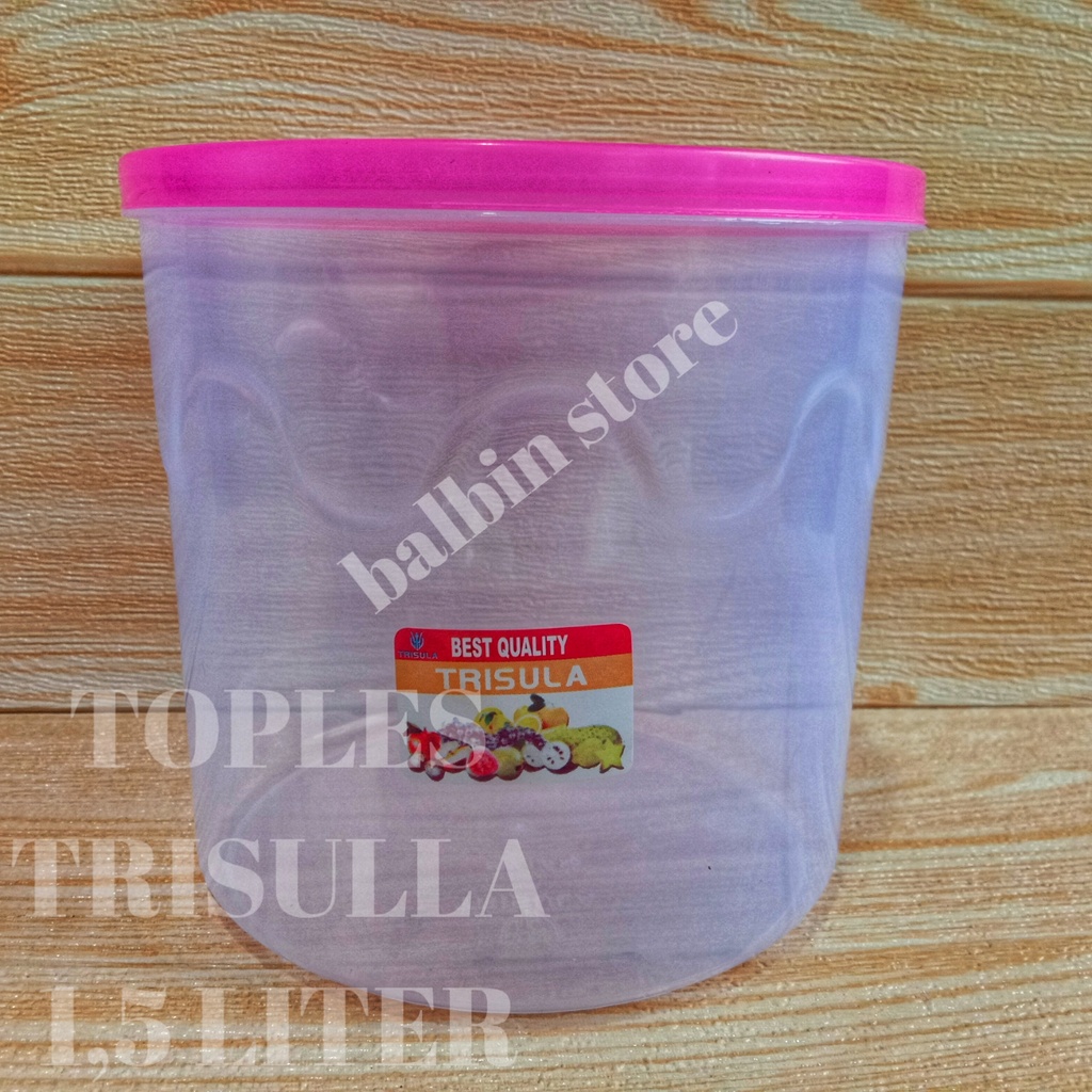 TOPLES PLASTIK TRANSPARAN 1,5 KG // TOPLES BULAT // TOPLES KUE KERING // TOPLES KUE // TOPLES LEBARAN