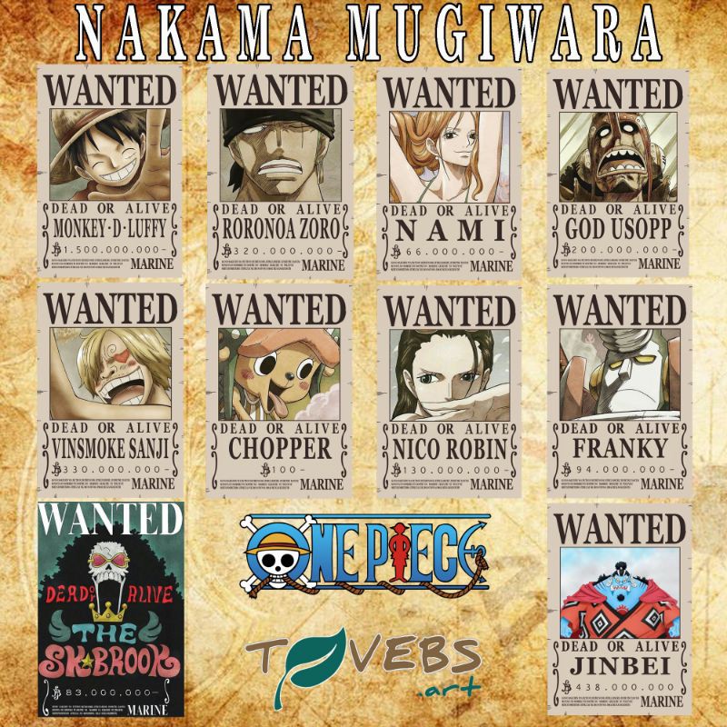 Poster One Piece Bounty Bebas Pilih Bisa Campur Shopee Indonesia