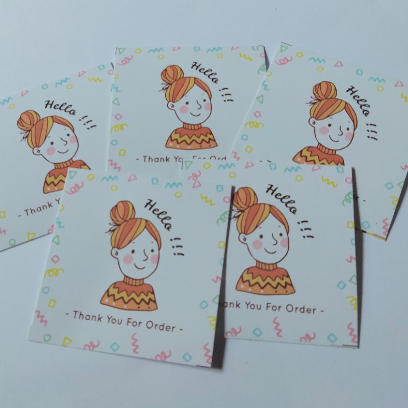 

READY STOCK J thank you card olshop BY Gioshi.Store