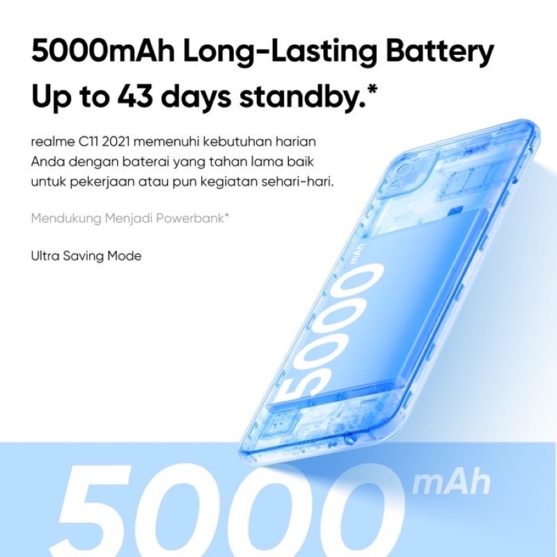 lRealme C11 (2021) 4/64GB [5000mAh Massive Battery, 6.5&quot;Mini-drop Fullscreen,Nightscape Dual Camera]