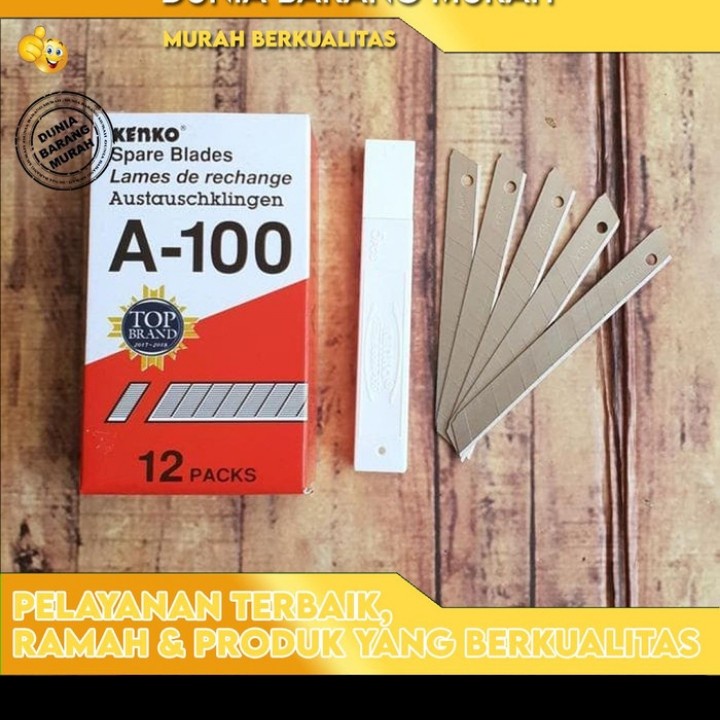 

Isi Cutter Kenko A-100 / Refill Cuter Kecil / Isi pisau Kater a100