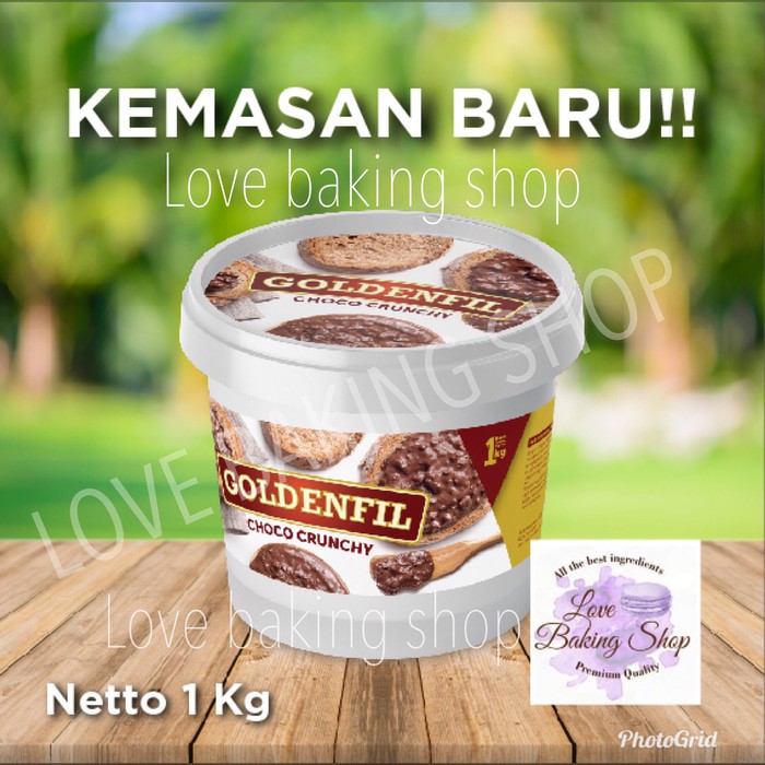 

HOT SALE PROMO GOLDENFIL CHOCOLATE CRUNCHY SELAI CRISPY KUE ISIAN ROTI