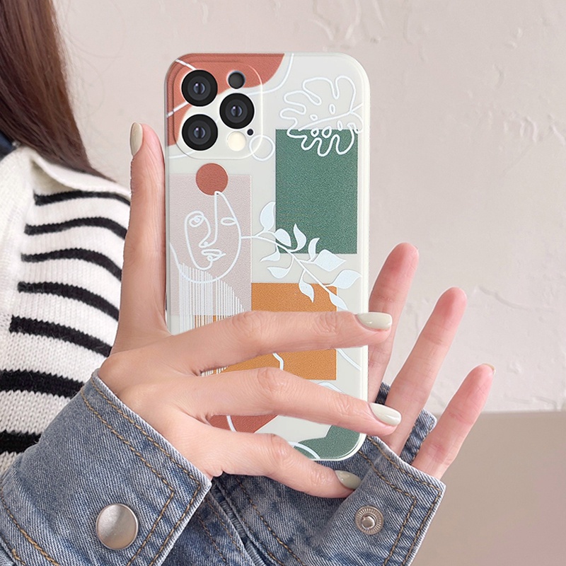 Soft Case Motif Geometri Warna Ungu Untuk Oppo A57 Reno 6 A16 A15 A12 A95 A74 Reno 5 5F 4 4F A53 2020 A52 A5 2020 A92 A72 A5S A7 A12 A3S A11