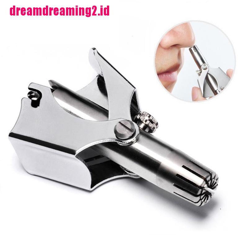 （✔✔❤Alat Cukur Bulu Hidung / Telinga Manual Bahan Stainless Steel Dapat Dicuci Untuk Pria