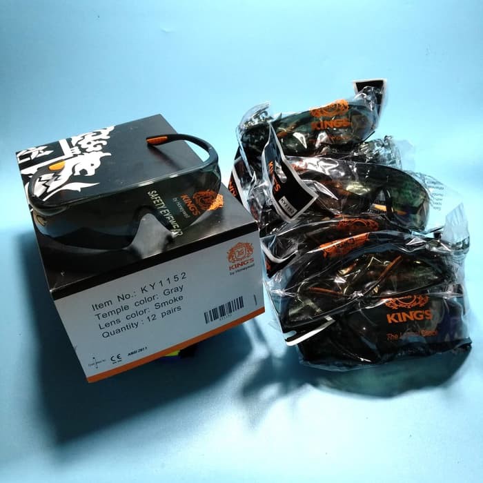 kacamata king ky 1152 hitam kacamata safety king ky 1152