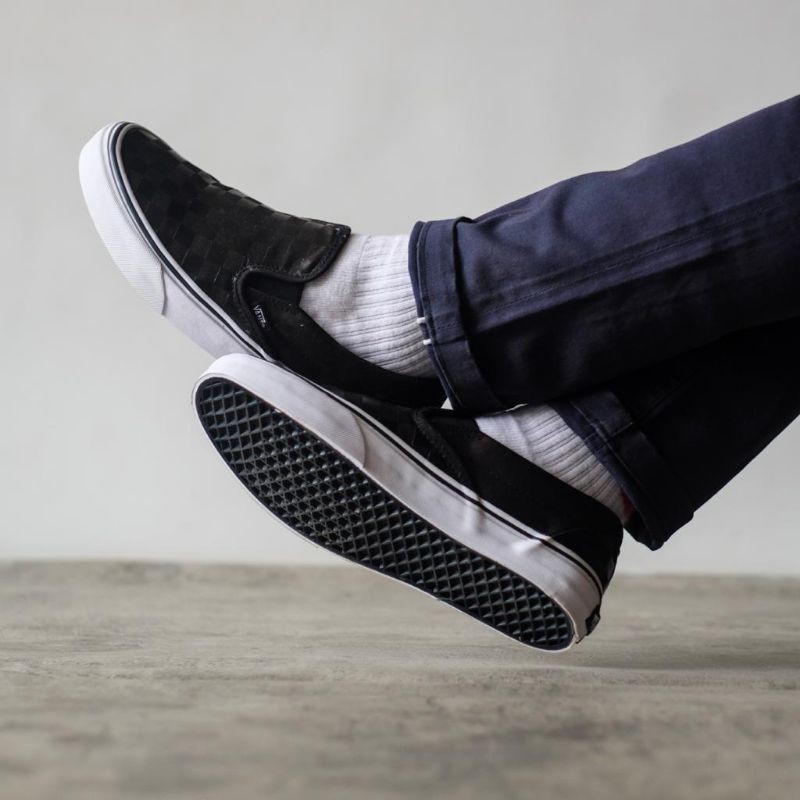 Vans Slip On Checkerboard Black / Black