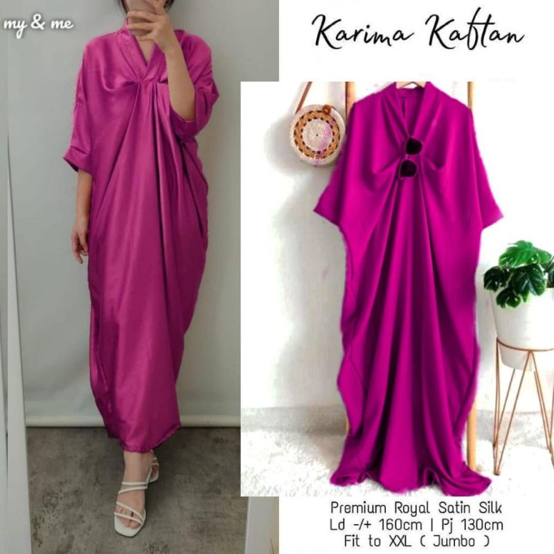 SILKY KAFTAN ° KAFTAN SILK POLOS ° KAFTAN SATIN POLOS ° KAFTAN MEWAH ° KAFTAN LEBARAN ° HAZELOVE ° K