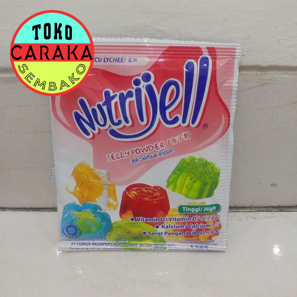 

Nutrijell Jelly Powder Rasa Leci / Lychee - 15g