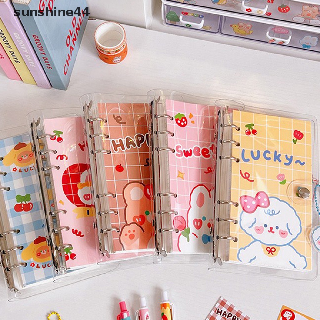 Sunshine Stiker Transparan Gambar Kelinci Lucu Ukuran A6 Untuk Diary / Jurnal