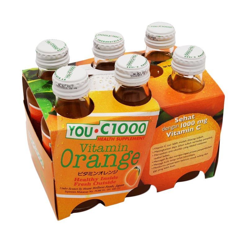 

You -C 1000 Rasa Orange 6 pcs x 140 ml