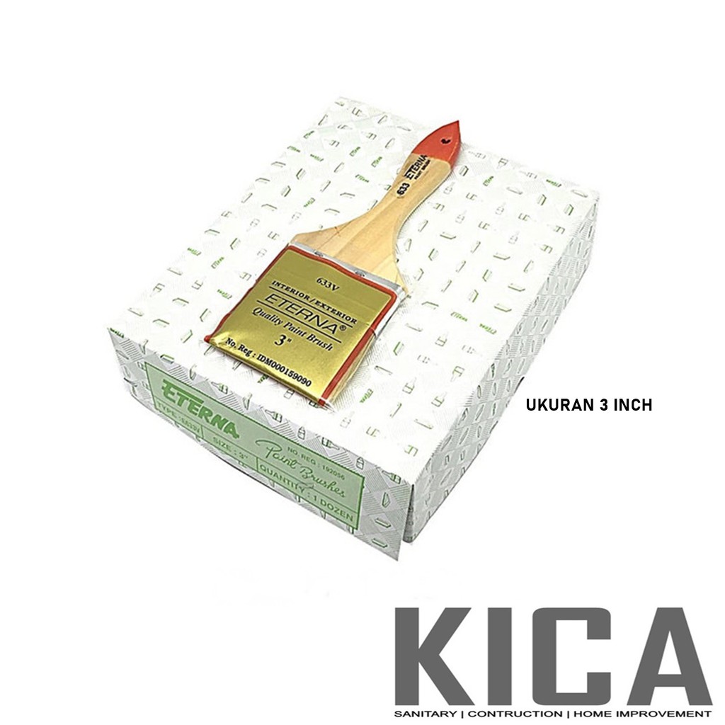 

KUAS CAT ETERNA 3 INCH / 7 CM / KUAS CAT ETERNA 633 HARGA LUSINAN