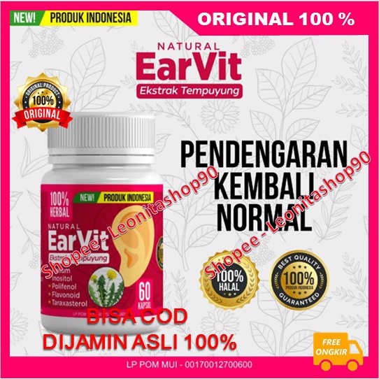Obat Herbal Earvit Solusi Tepat Dan Efektis Untuk Atasi Gangguan Pendengaran 100% ORIGINAL BPOM
