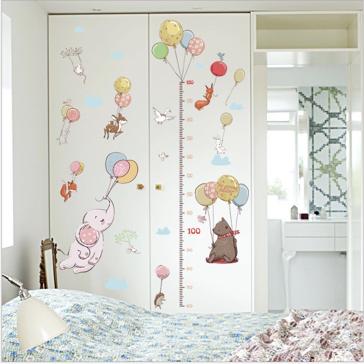 Sticker Dinding ukur tinggi Badan Wall sticker ST024