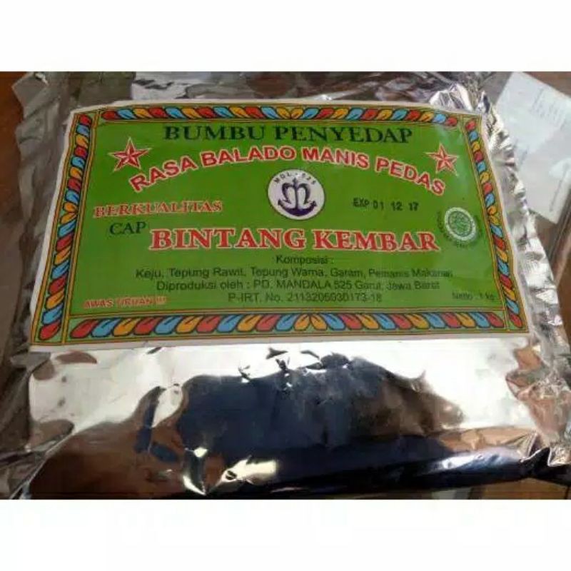

1kg Bintang Kembar Balado Manis Pedas Bumbu Tabur 1 kg