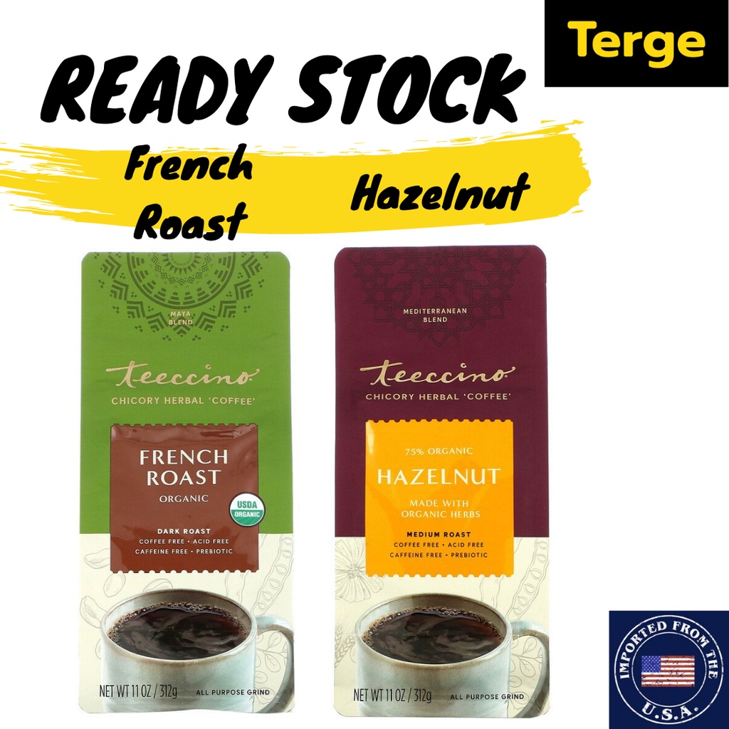 

Kopi Bubuk Teeccino Organic Chicory Herbal Coffee Caffeine Acid Free Vegan Various Flavor 312 g