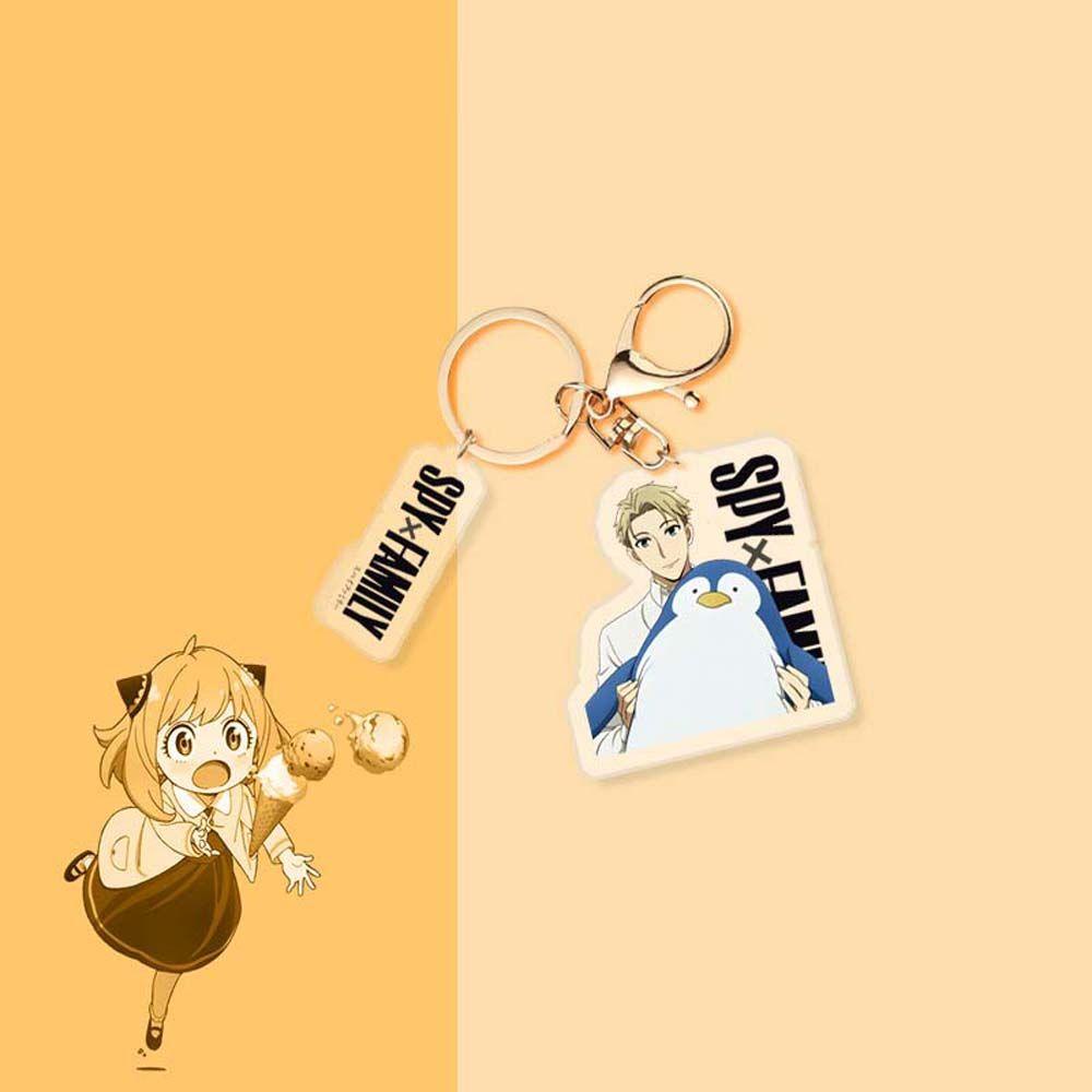 Agustina Anime SPY X FAMILY Keyring Anime Lucu Liontin Yor Forger Loid Aksesoris Interior Mobil Gantungan Kunci