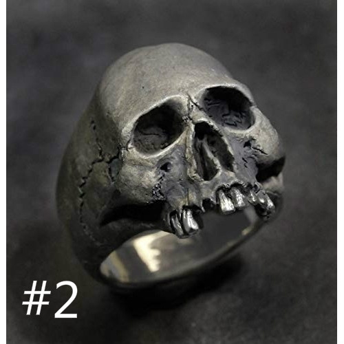 Cincin Gothic Gaya Retro Dengan Zircon Untuk Wanita