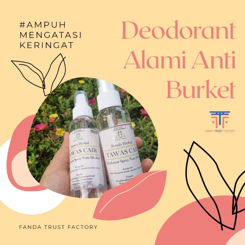 Obat Alami Keringat Berlebih Deodoran Botol Spray Penghilang Bau badan dan Memutihkan Pemutih Ketek 