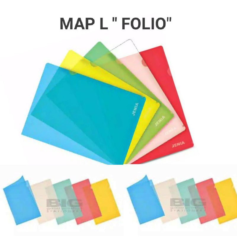 

MAP L F4 TRANSPARAN / MAP PLASTIK/ DOCUMENT FOLIO 23 cm x 34 cm - Clear Sleeves